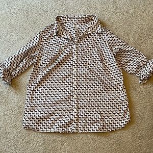 Dachshund Talbots button down, size 1x